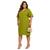 Vestido Plus Size Feminino G GG EXG G1 Moda Maior Tecido Viscose Evangélica Verão Tubinho Casamento Verde oliva