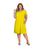 Vestido Plus Size Malha Viscolycra Soltinho Moda Evangelica Amarelo