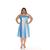 Vestido plus size roupa feminina tamanho grande cod 051l listrado Azul