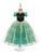 Vestido Temático Infantil Luxo Anna Frozen Verde