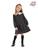 Vestido xadrez em jacquard infantil (preto) up baby Preto