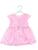 Vestidos Menina Roupa Bebê 1 und. De 2 A 6 Meses/revenda/infatil Rosa