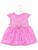 Vestidos Menina Roupa Bebê 1 und. De 2 A 6 Meses/revenda/infatil Rosa chiclete