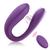 Vibrador Casal Controle Remoto U + Sugador de clitóris + 10 Velocidades Recarregável Sem fio Estimulador Masturbador Mul Roxo