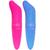 Vibrador feminino ponto g liso 12x2,5cm brinquedos sexuais AZUL