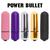 Vibrador power bullet  estimulador de clitóris com 10 vibrações PRATA