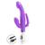 Vibrador Triplo Recarregável 10 Modos de Vibrações Roxo Roxo