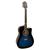 Violão Eletroacústico Giannini Performance GF-1D CEQ Folk Cutway Dark Blue Burst