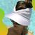 Viseira Femina Dupla Face de Praia Turbante Proteção Solar Bone Feminino Chapeu Pronta Entrega Branco