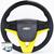 Volante Esportivo D20 ( Todos ) C10 ( Todos ) A10 ( Todos ) Cruze Surf + Cubo Chevrolet Gm Amarelo