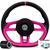 Volante Esportivo Gol g5 g4 g3 g2 quadrado saveiro surf parati santana voyage Golf Gti  tampa + cubo Rosa