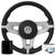 Volante Esportivo Polo Fox Voyage Gol G2 G3 G4 Mustang Super Surf Volkswagen + Cubo Prata