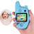 Walkie Talkie Com Jogos Câmera Radio Infantil Completo Azul