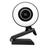 Webcam Câmera 1080p Arco Anel Luz Led Microfone Ring Light USB Gira 360º Computador Notebook WebCan Ring Light