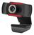 Webcam Full Hd 1080P Uhd Câmera Computador Microfone Preto e vermelho