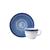 Xicara Chá 200ml Com Pires Porcelana Schmidt - Dec. Esfera Azul 2413 2413