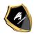 Harrier dourado preto