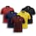 Bordô, Amarelo, Azul marinho, Vermelho, Preto