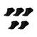5 pares pretos
