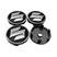 4 peças de 60 mm prateadas