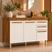 Castanho/off White