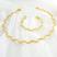 Colar, Pulseira dourado