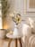 vaso branco flor bege