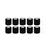 A0170, 10pcs, Preto