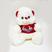 Urso camiseta vernelha