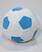 Bola branca com azul