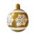 Floco de neve dourado