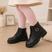 Coturno infantil fivela preto