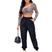 Calça preta jogger plus size