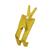 Calça cropped amarela