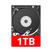 HDD de 1 TB e 2,5 polegadas