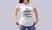 Camiseta baby look branca