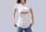 Camiseta baby look branca