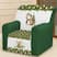 BONECO DE NEVE DOURADO VERDE