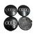 60mm Preto 4 unidades