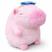 Capivara rosa 22cm com boné