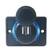 Quadrado Dual USB Azul