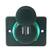Quadrado Dual USB Verde