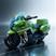 Moto de resgate verde