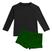 Camiseta preta, Sunga verde