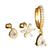 Ouro, Branco, 3pcs