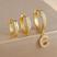 C, Ouro, Branco, 3pcs