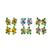 6pcs, Pulseira, B