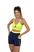 Azul marinho com amarelo neon