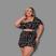 Preto estampado