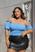 Cropped azul
